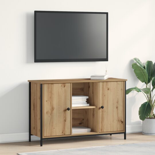 Cabinet TV stejar artizanal 101 x 35 x 65 cm Lemn compozit