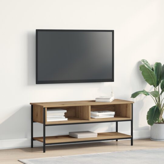 Cabinet TV stejar artizanal 100 x 35 x 45 cm Lemn compozit