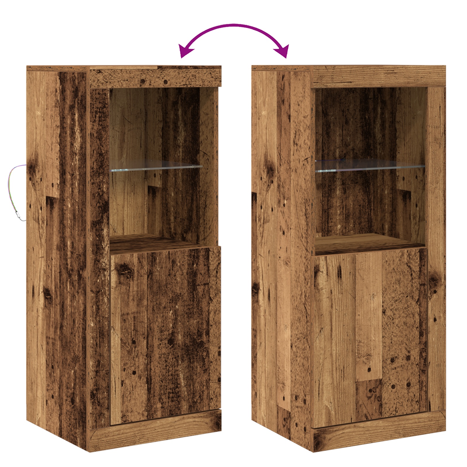 863024 12 Bufet Maro 41 x 37 x 100 cm Lemn compozit Bufet Maro 41 x 37 x 100 cm Lemn compozit - imagine 12