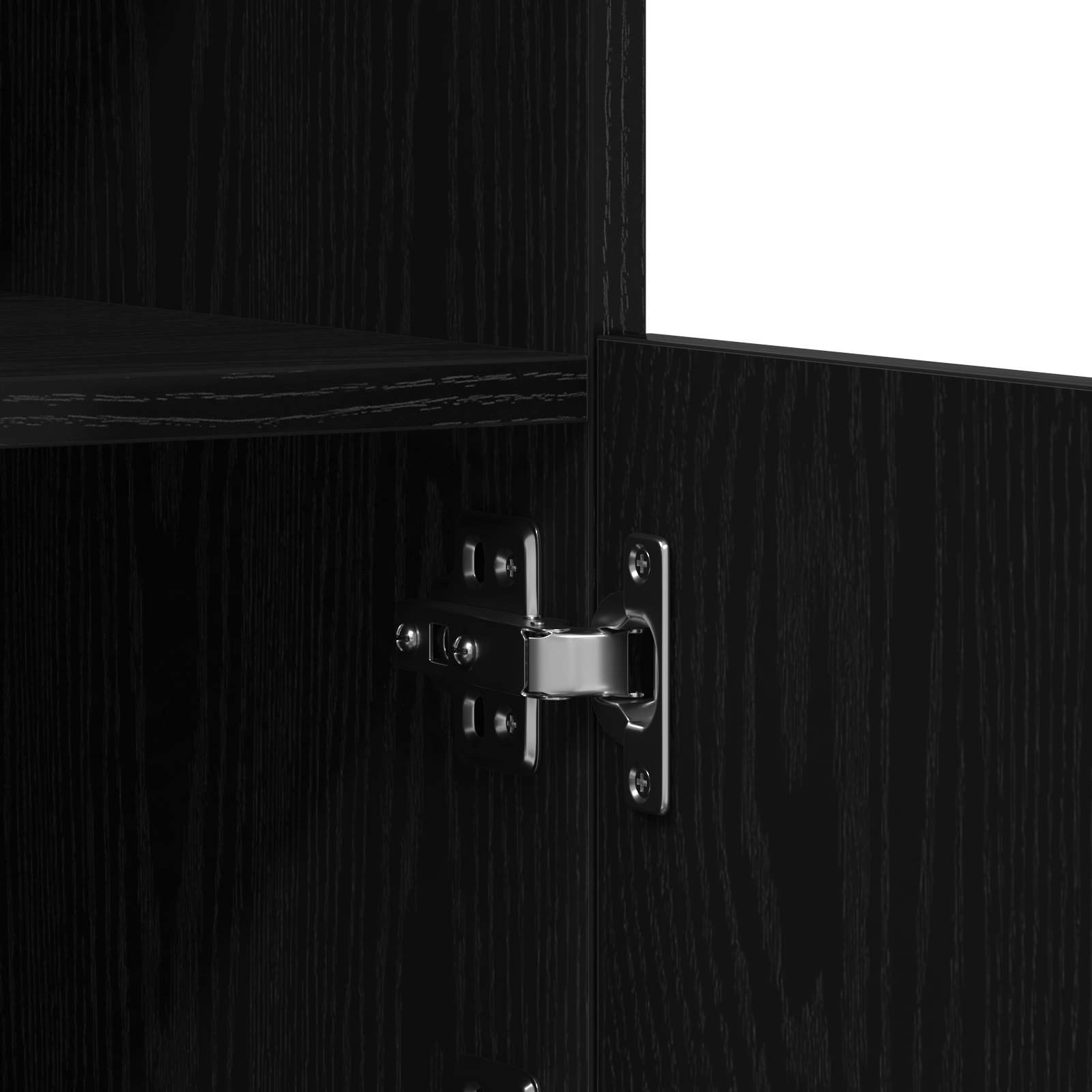 863044 9 Bufet Stejar Negru 60.5 x 37 x 67 cm Lemn compozit Bufet Stejar Negru 60.5 x 37 x 67 cm Lemn compozit - imagine 9