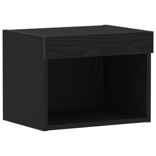 Alternative view of Cabinet TV Pe perete Stejar negru 40 x 30 x 30 cm Lemn compozit