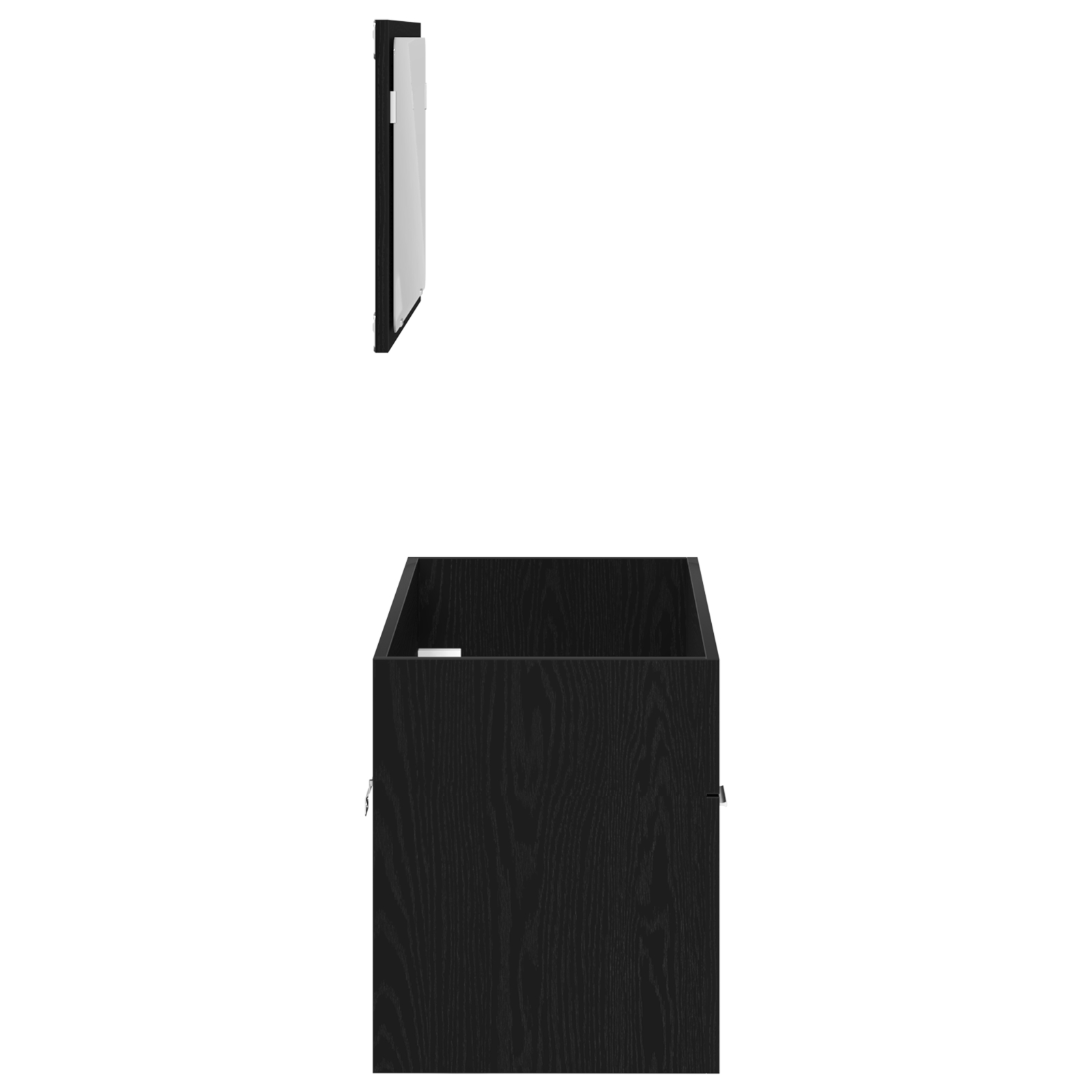 863138 7 Set de Mobilier pentru Baie cu sertar 2 pcs Stejar Negru Set de Mobilier pentru Baie cu sertar 2 pcs Stejar Negru - imagine 7