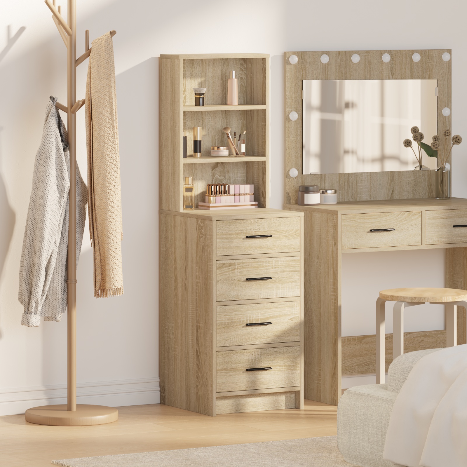 865048 1 Bufet cu sertar Stejar sonoma 40 x 41 x 135 cm Lemn compozit Bufet cu sertar Stejar sonoma 40 x 41 x 135 cm Lemn compozit