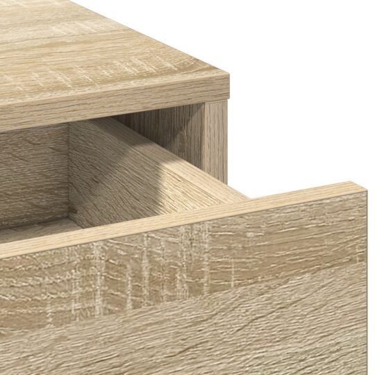 865048 9 Bufet cu sertar Stejar sonoma 40 x 41 x 135 cm Lemn compozit 865048 9