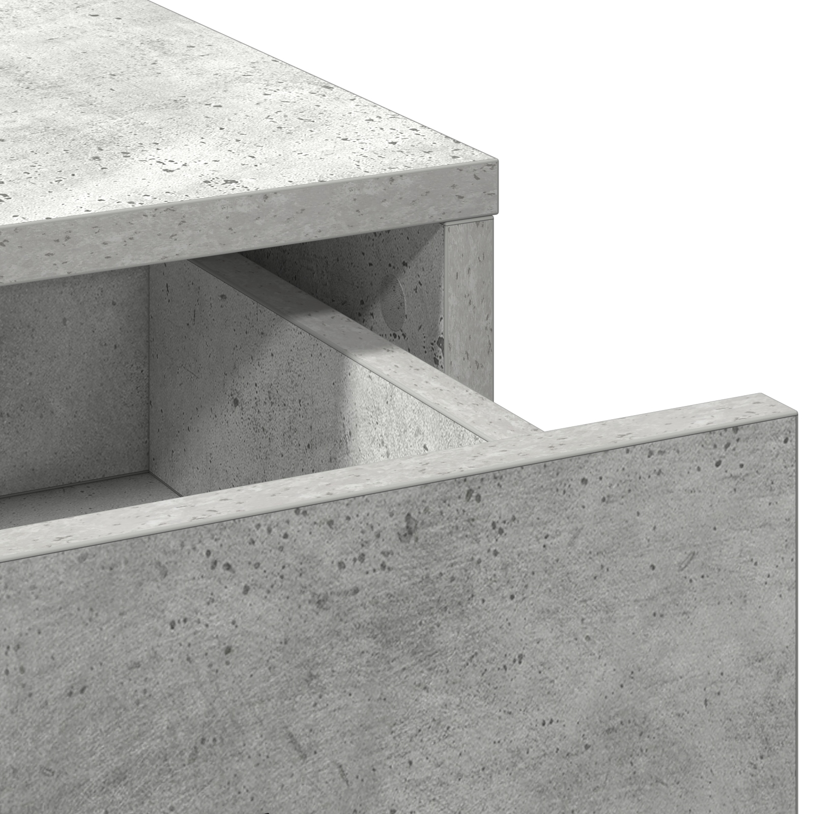 865049 5 Bufet cu sertar Gri beton 40 x 41 x 135 cm Lemn compozit Bufet cu sertar Gri beton 40 x 41 x 135 cm Lemn compozit - imagine 5