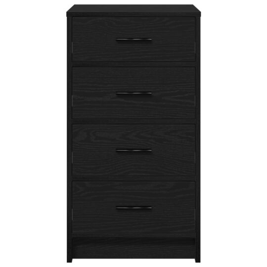 865056 7 Bufet cu sertar Stejar negru 40 x 41 x 75 cm Lemn compozit 865056 7