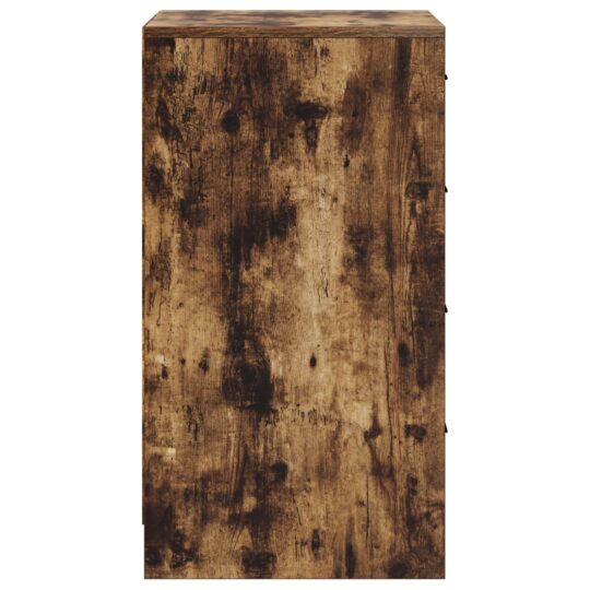 865059 8 Bufet cu sertar Stejar afumat 40 x 41 x 75 cm Lemn compozit 865059 8
