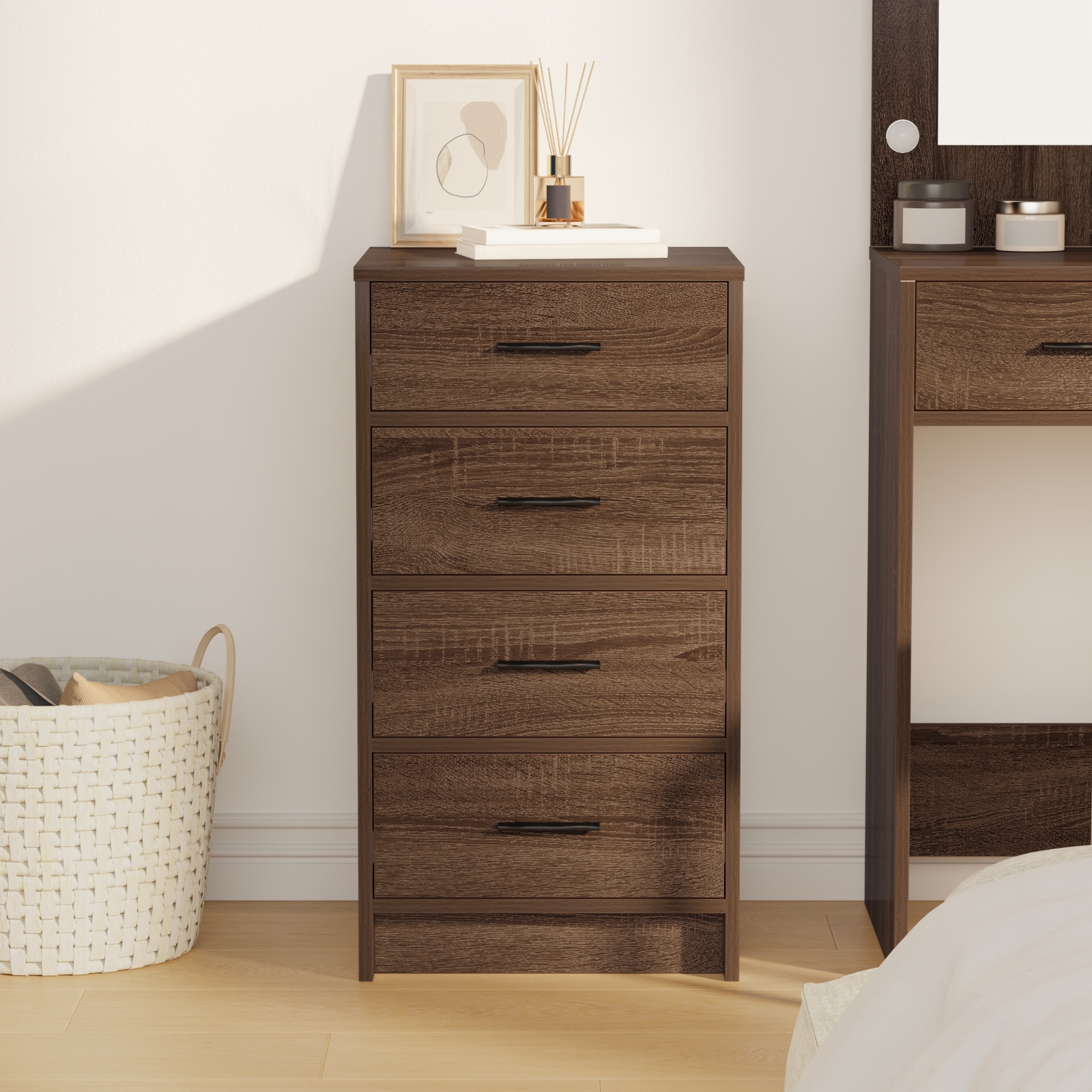 865061 4 Bufet cu sertar Stejar brun 40 x 41 x 75 cm Lemn compozit Bufet cu sertar Stejar brun 40 x 41 x 75 cm Lemn compozit - imagine 4