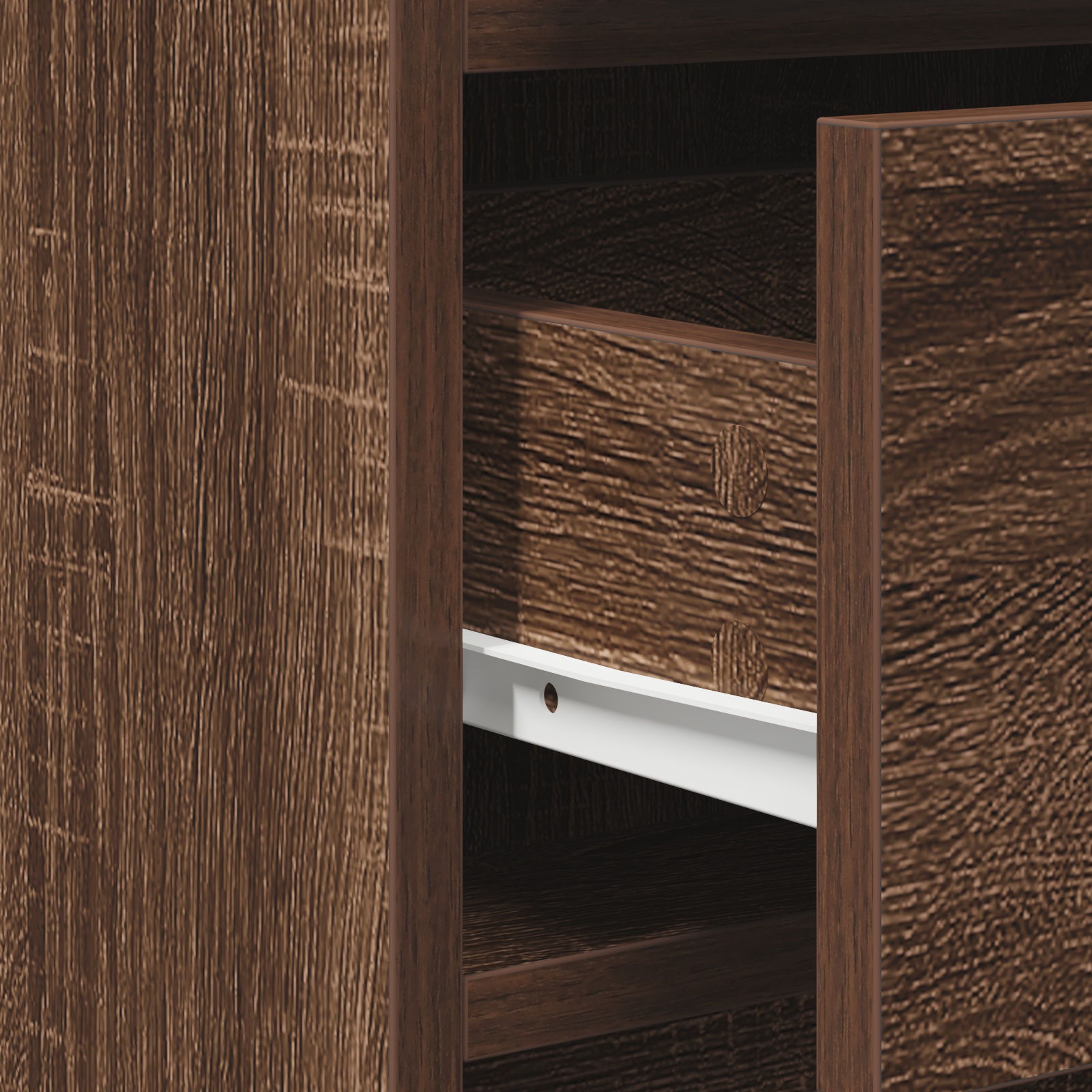 865061 9 Bufet cu sertar Stejar brun 40 x 41 x 75 cm Lemn compozit Bufet cu sertar Stejar brun 40 x 41 x 75 cm Lemn compozit - imagine 9