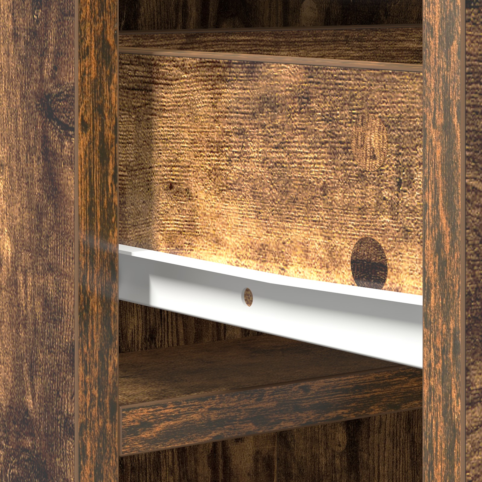 865077 10 Bufet cu sertar Stejar afumat 40 x 40.5 x 135 cm Lemn compozit Bufet cu sertar Stejar afumat 40 x 40.5 x 135 cm Lemn compozit - imagine 10