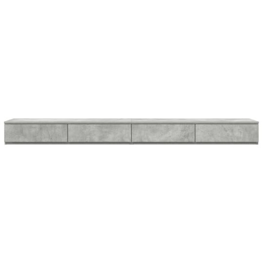 866918 6 Sertare pentru pat Gri beton 200 x 36.5 x 16.5 cm Lemn compozit 866918 6