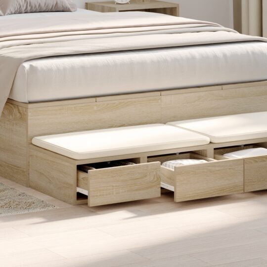 866941 4 Sertare pentru pat cu sertar Stejar sonoma 120 x 36.5 x 16.5 cm 866941 4