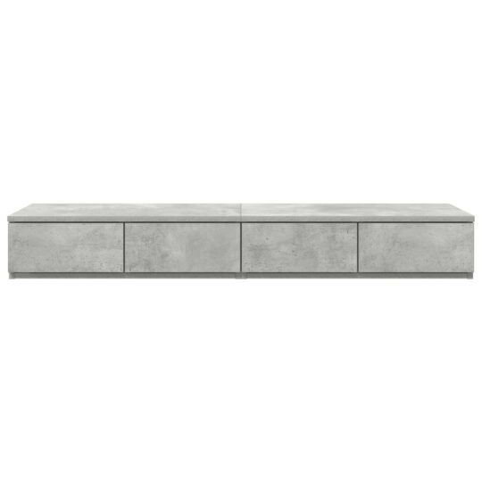 866942 6 Sertare pentru pat Gri beton 120 x 36.5 x 16.5 cm Lemn compozit 866942 6