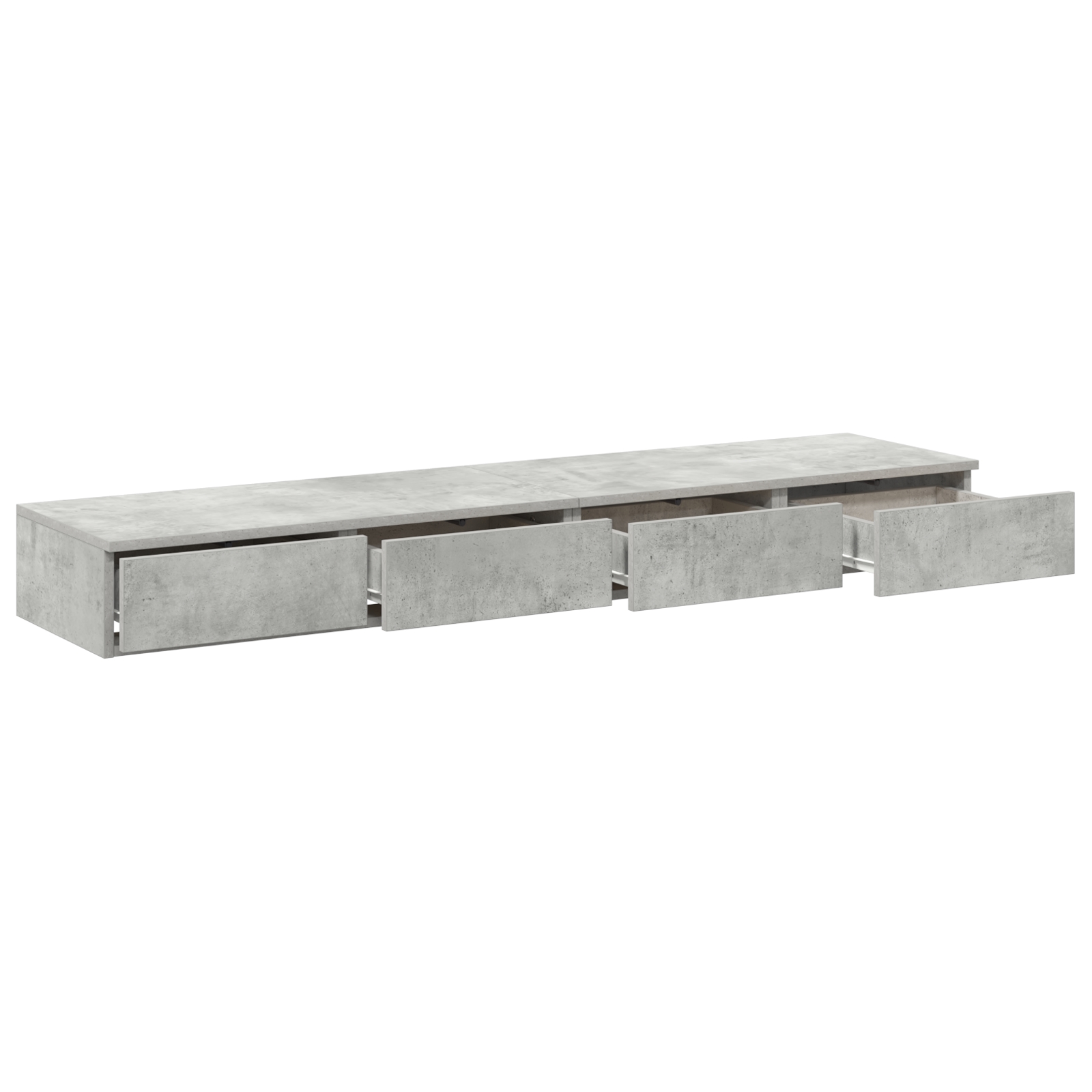 866950 5 Sertare pentru pat Gri beton 140 x 36.5 x 16.5 cm Lemn compozit Sertare pentru pat Gri beton 140 x 36.5 x 16.5 cm Lemn compozit - imagine 5
