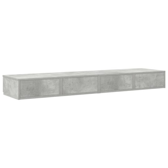 866950 8 Sertare pentru pat Gri beton 140 x 36.5 x 16.5 cm Lemn compozit 866950 8