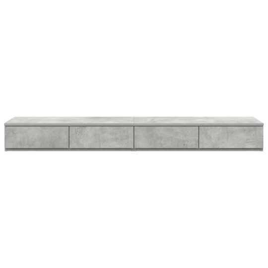 866974 6 Sertare pentru pat Gri beton 160 x 36.5 x 16.5 cm Lemn compozit 866974 6