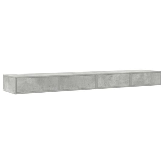 866982 8 Sertare pentru pat Gri beton 180 x 36.5 x 16.5 cm Lemn compozit 866982 8