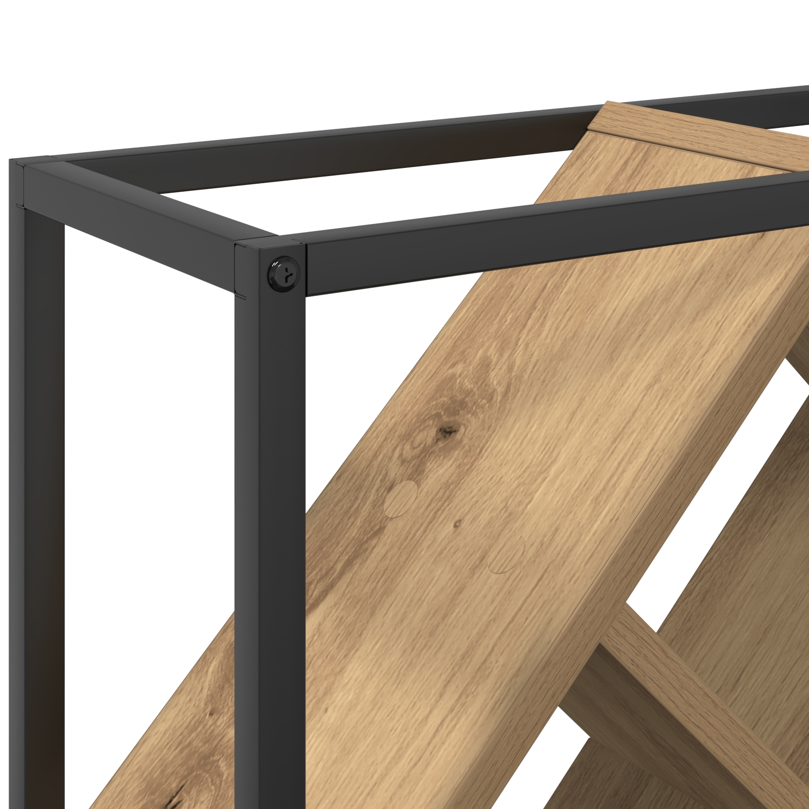 868224 8 Raft pentru vin stejar artizanal 51 x 18 x 52.5 cm Raft pentru vin stejar artizanal 51 x 18 x 52.5 cm - imagine 8