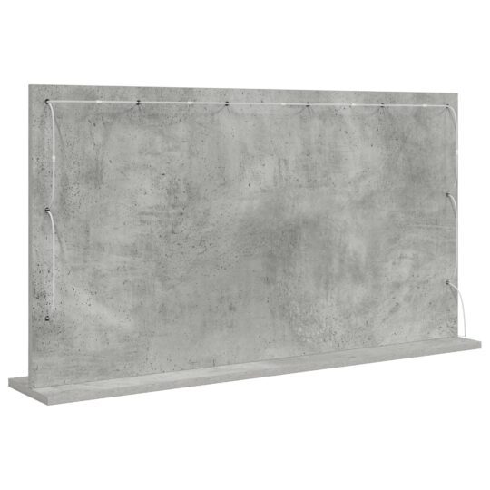 868304 5 Oglindă de toaletă cu oglindă Gri din beton 100 x 55 x 18 cm 868304 5