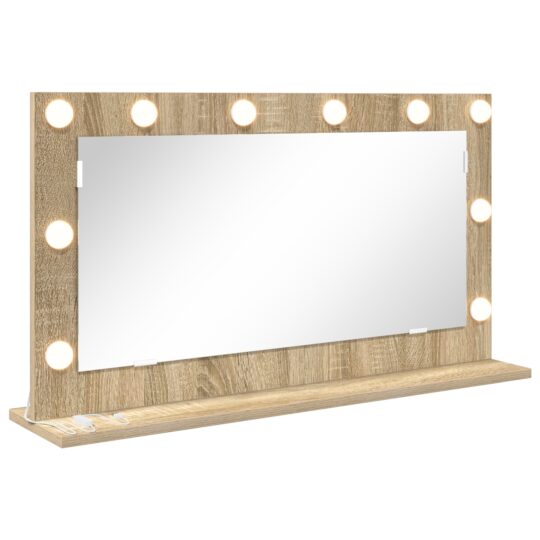 Alternative view of Oglindă de toaletă cu oglindă Stejar Sonoma 80 x 45 x 18 cm