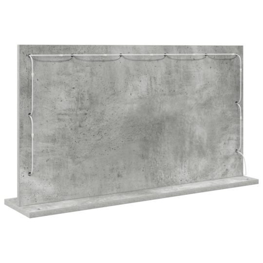 868320 5 Oglindă de toaletă cu oglindă Gri din beton 80 x 45 x 18 cm 868320 5