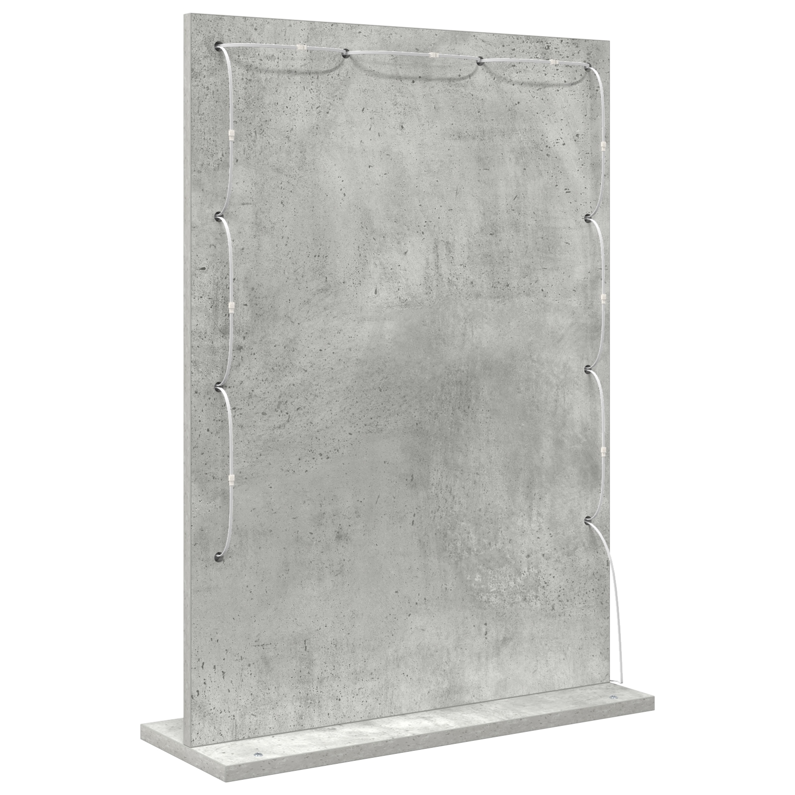 868336 5 Oglindă de toaletă cu oglindă Gri din beton 70 x 50 x 18 cm Oglindă de toaletă cu oglindă Gri din beton 70 x 50 x 18 cm - imagine 5