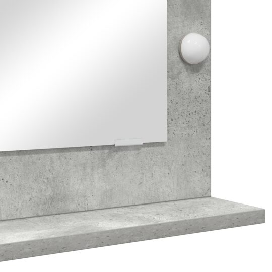 868336 6 Oglindă de toaletă cu oglindă Gri din beton 70 x 50 x 18 cm 868336 6