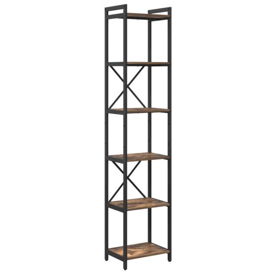 Alternative view of Bibliotecă Stejar afumat 40 x 30 x 188 cm Lemn compozit