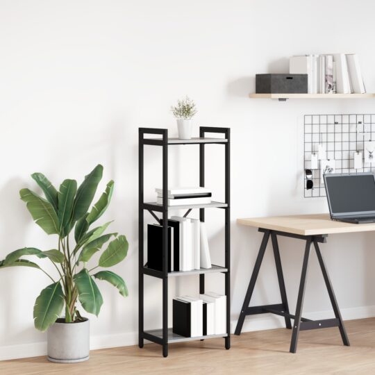 Bibliotecă sonoma gri 40 x 30 x 118 cm Lemn compozit