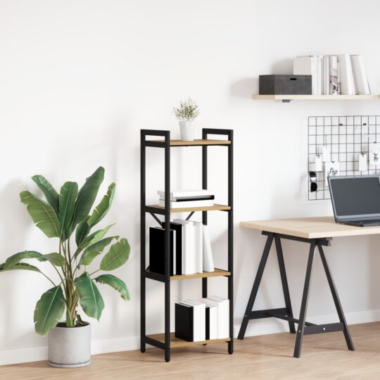 Bibliotecă stejar artizanal 40 x 30 x 118 cm Lemn compozit