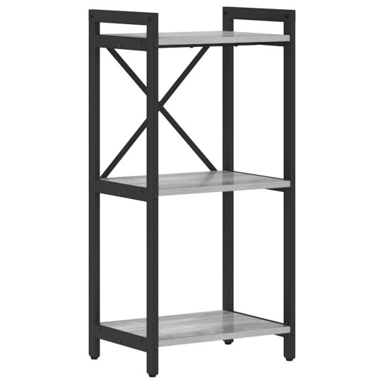 Alternative view of Bibliotecă sonoma gri 40 x 30 x 83 cm Lemn compozit