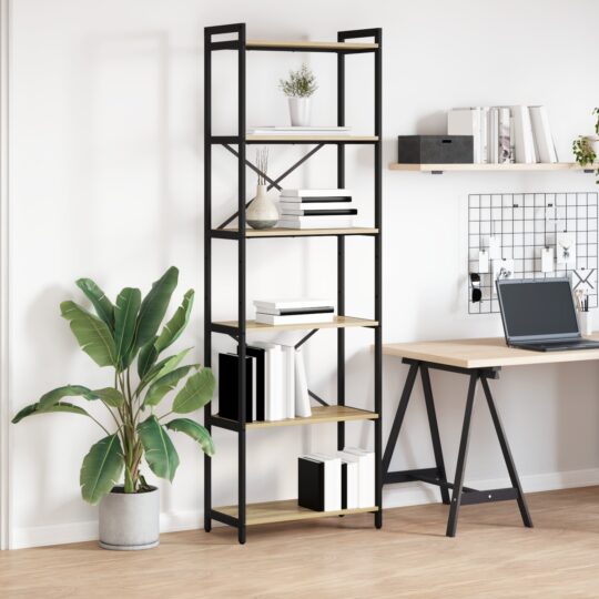 Bibliotecă Stejar sonoma 60 x 30 x 188 cm Lemn compozit