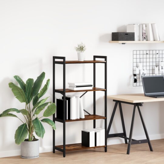 Bibliotecă Stejar afumat 60 x 30 x 118 cm Lemn compozit