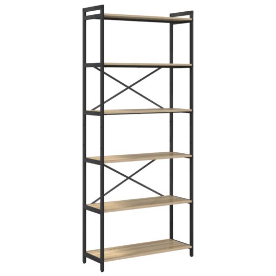 Alternative view of Bibliotecă Stejar sonoma 80 x 30 x 188 cm Lemn compozit