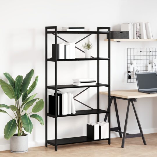 Bibliotecă Stejar negru 80 x 30 x 153 cm Lemn compozit