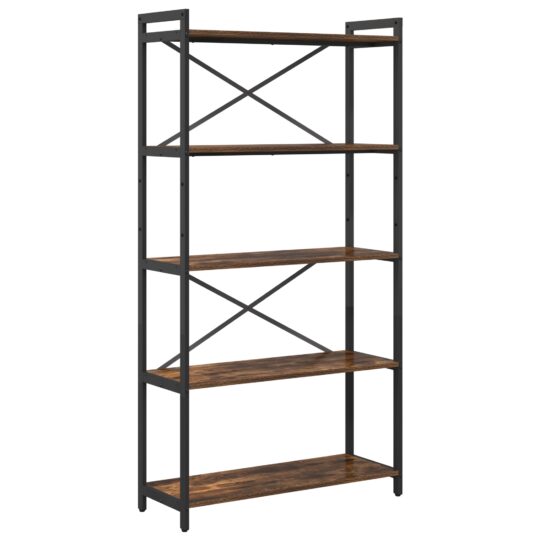 Alternative view of Bibliotecă Stejar afumat 80 x 30 x 153 cm Lemn compozit