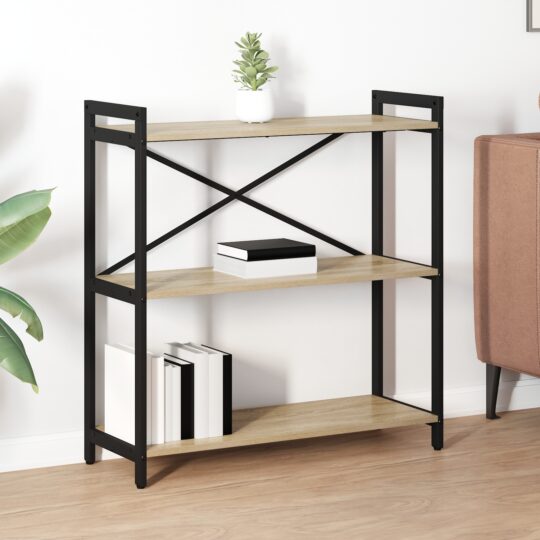 Bibliotecă Stejar sonoma 80 x 30 x 83 cm Lemn compozit