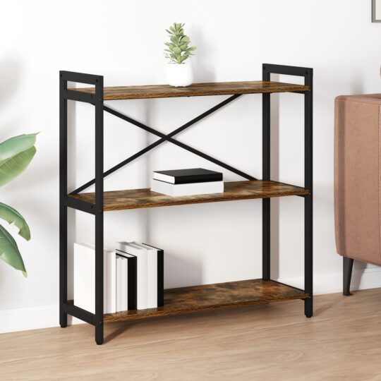 Bibliotecă Stejar afumat 80 x 30 x 83 cm Lemn compozit