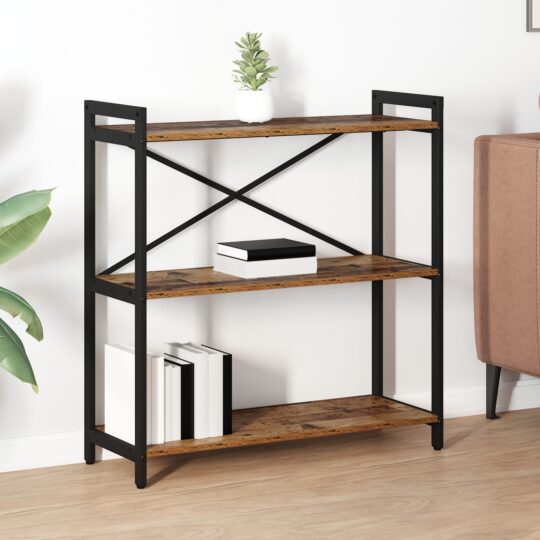 Bibliotecă Lemn vechi 80 x 30 x 83 cm Lemn compozit