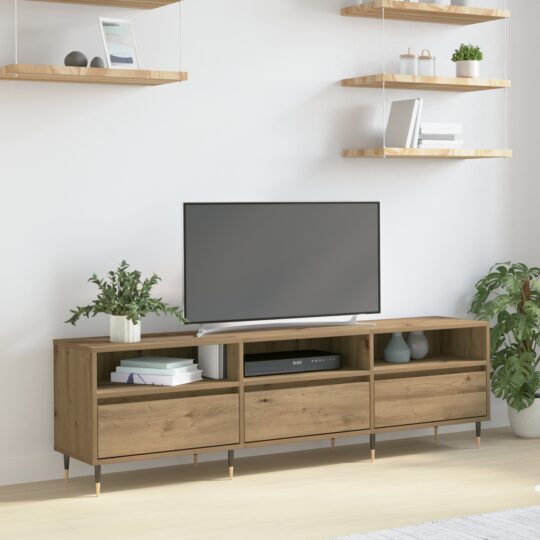 Cabinet TV stejar artizanal 150 x 30 x 44.5 cm Lemn compozit