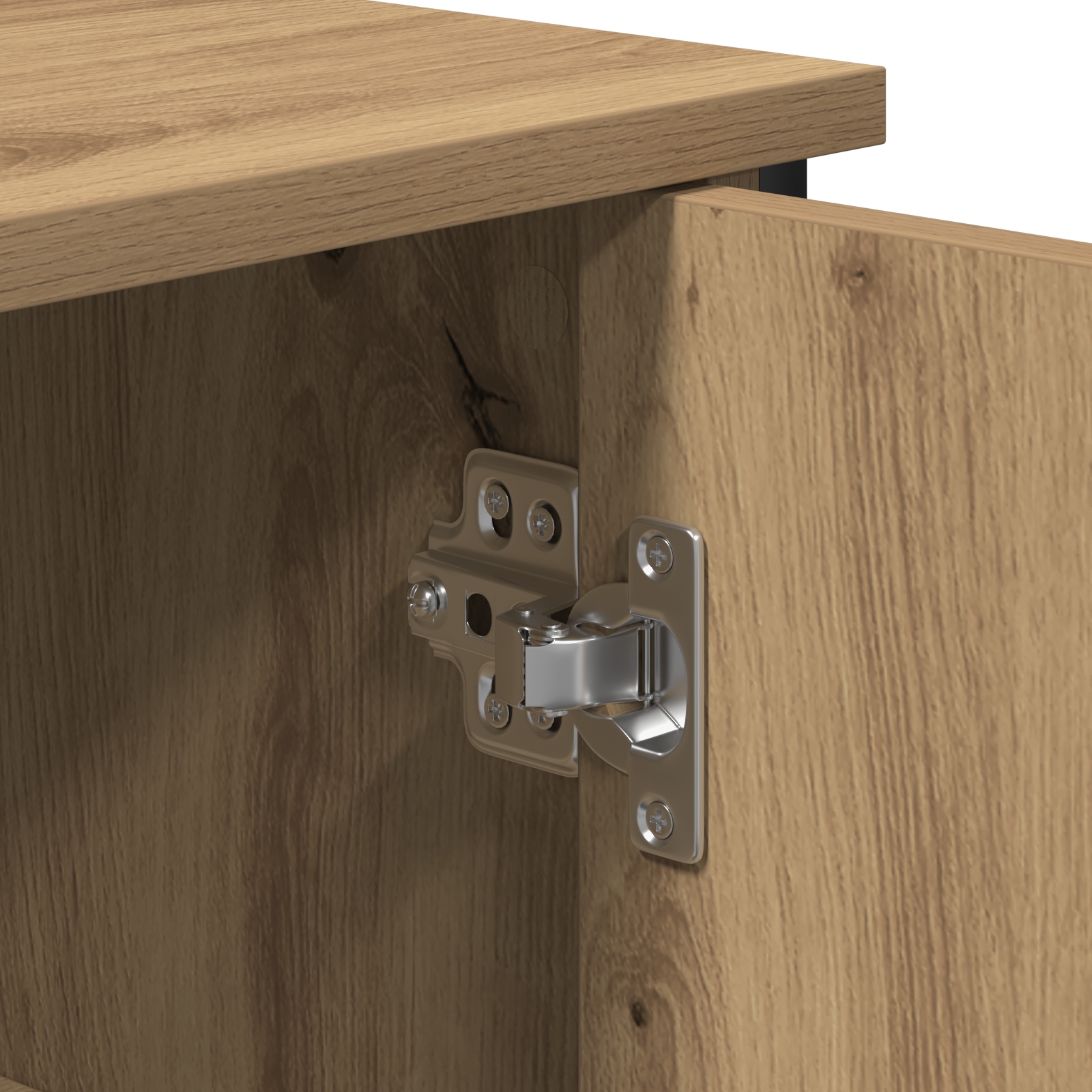 869089 6 Bufet stejar artizanal 70 x 30 x 80 cm Lemn compozit Bufet stejar artizanal 70 x 30 x 80 cm Lemn compozit - imagine 6