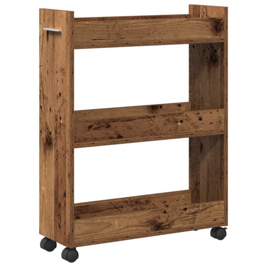 Alternative view of Dulap cu roata Lemn vechi 60 x 22 x 79 cm Lemn compozit