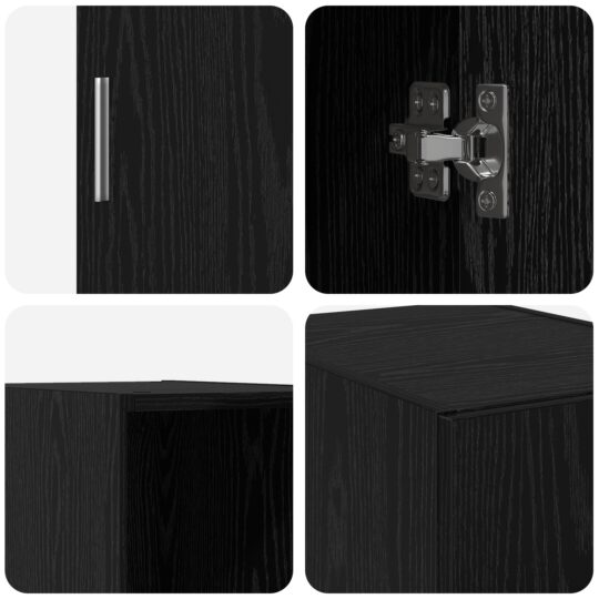 869149 8 Dulap de perete Stejar negru 30 x 42.5 x 40 cm Lemn compozit 869149 8
