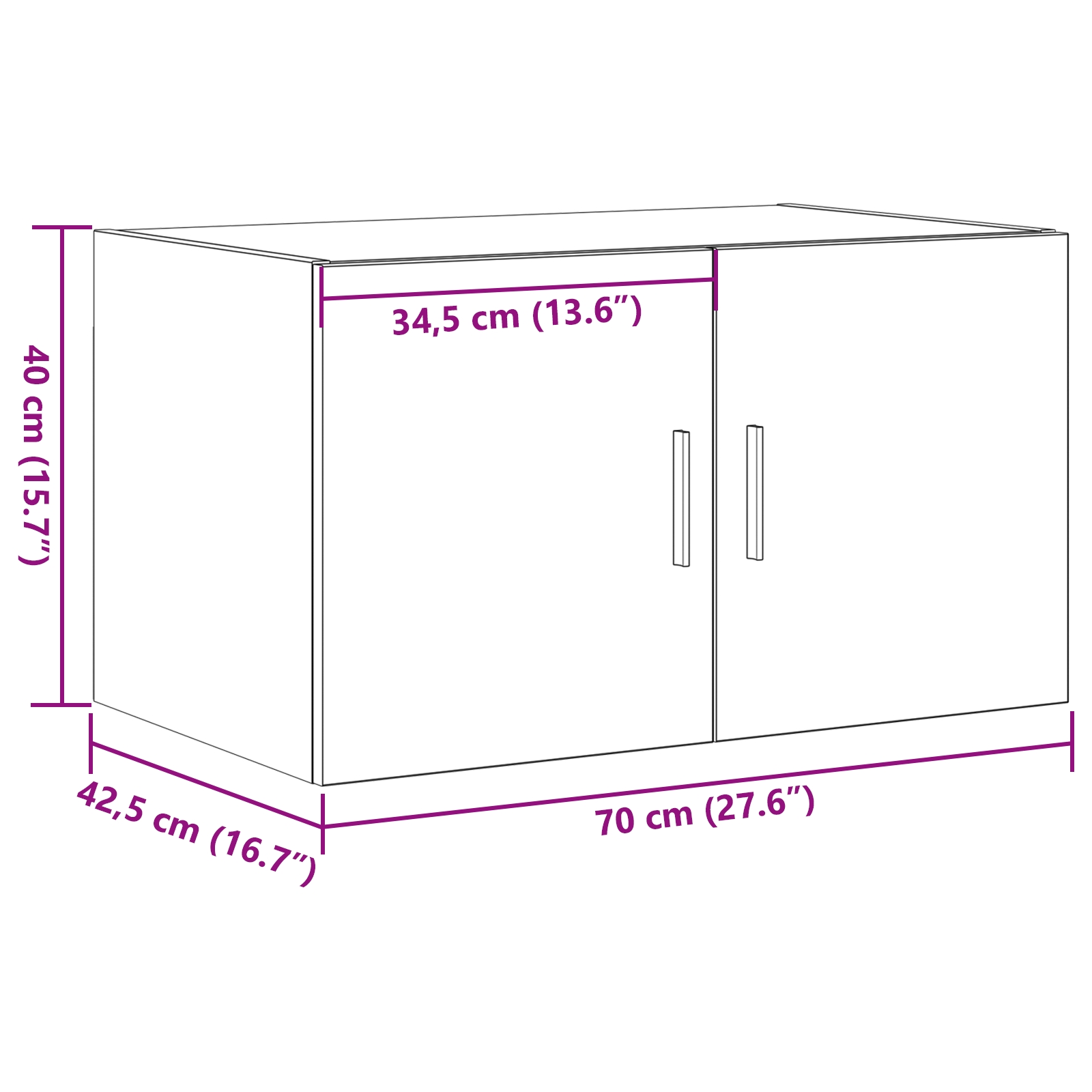 869150 10 Dulap de perete Lemn vechi 70 x 42.5 x 40 cm Lemn compozit Dulap de perete Lemn vechi 70 x 42.5 x 40 cm Lemn compozit - imagine 10