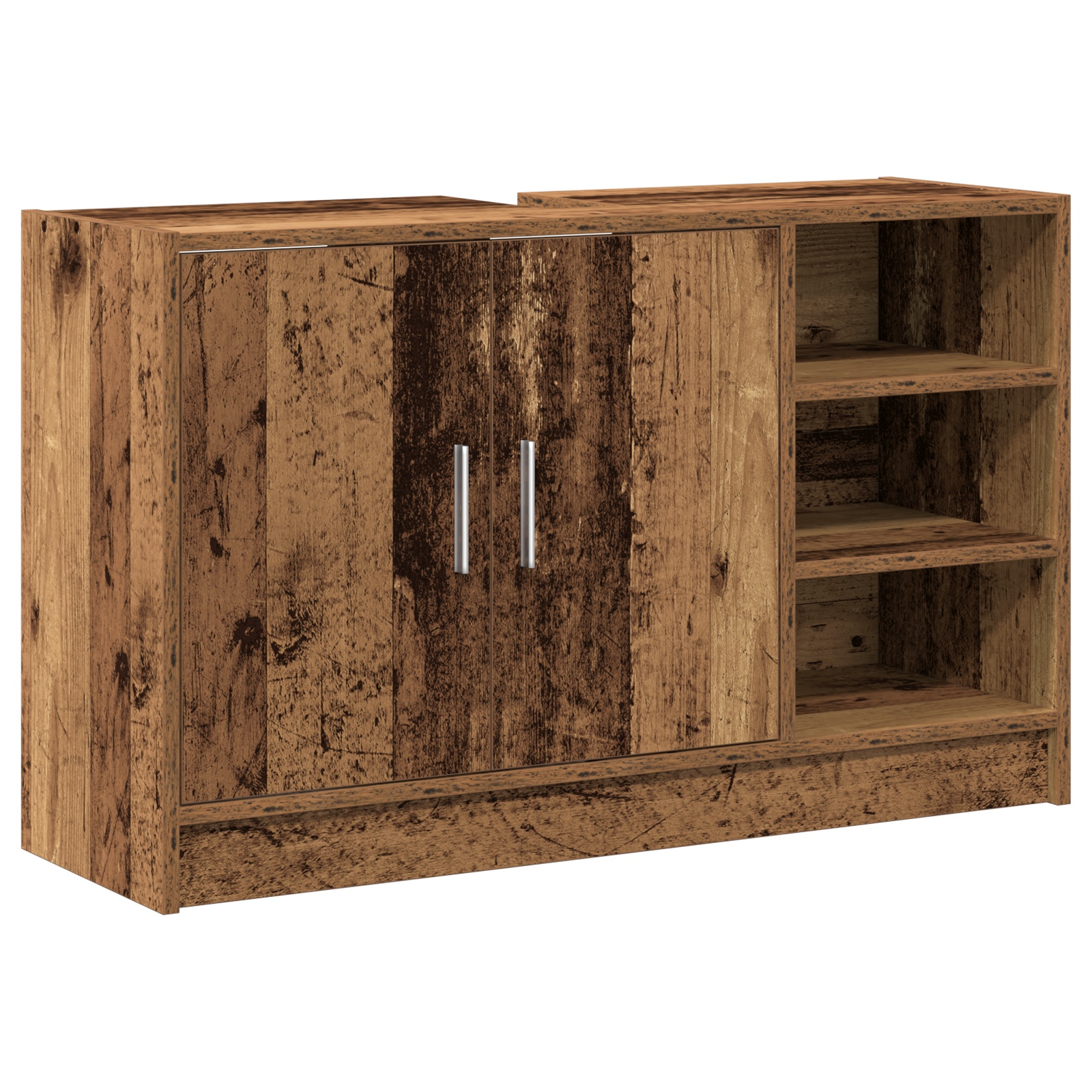869209 2 Dulap pentru chiuvetă Lemn Vechi 90 x 29 x 55 cm Lemn compozit Dulap pentru chiuvetă Lemn Vechi 90 x 29 x 55 cm Lemn compozit - imagine 2