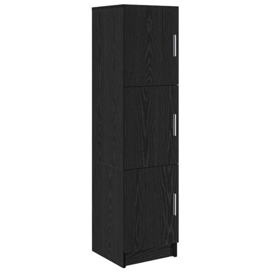 Alternative view of Highboard Stejar negru 31.5 x 32 x 124 cm Lemn compozit