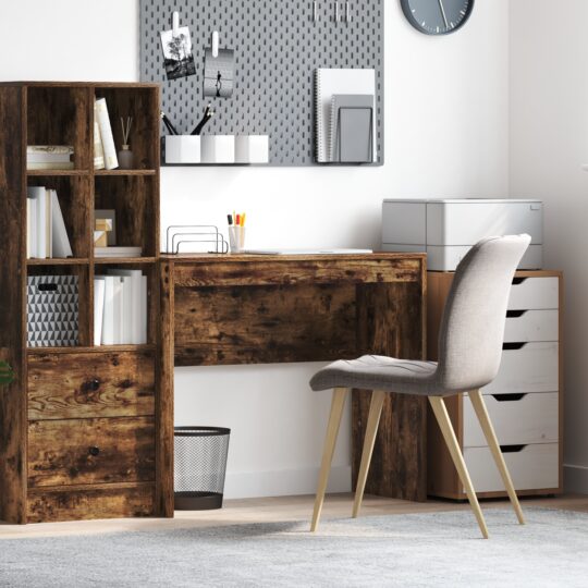 Birou Stejar afumat 90 x 40 x 76 cm Lemn compozit