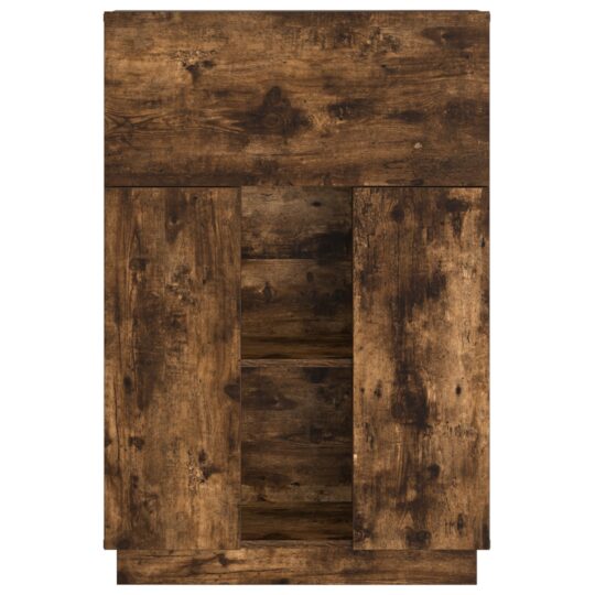 869486 5 Birou cu ușă Stejar afumat 71.5 x 31.5 x 106.5 cm Lemn compozit 869486 5