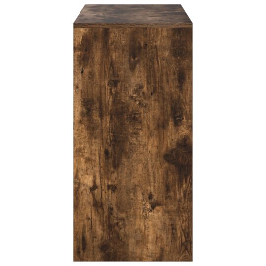869494 6 Birou cu sertar Stejar fumuriu 90 x 37.5 x 75 cm Lemn compozit 869494 6