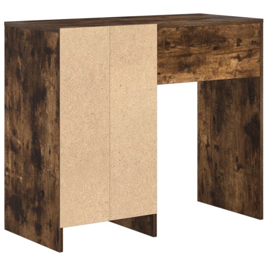 869494 7 Birou cu sertar Stejar fumuriu 90 x 37.5 x 75 cm Lemn compozit 869494 7